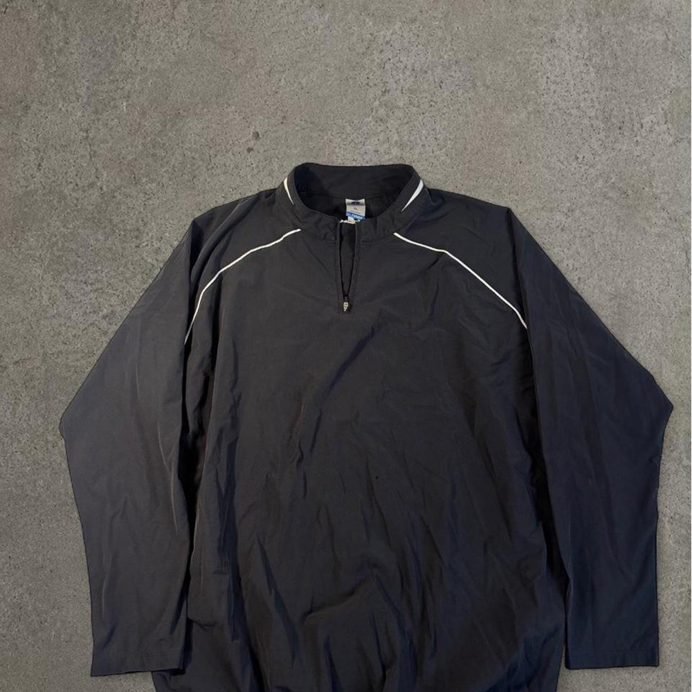 y2k russell atheltic long sleeve quarter zip